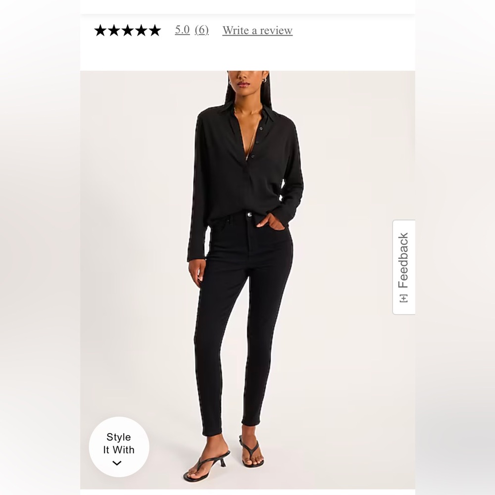 High Waisted Stay Black Skinny Jeans NWT